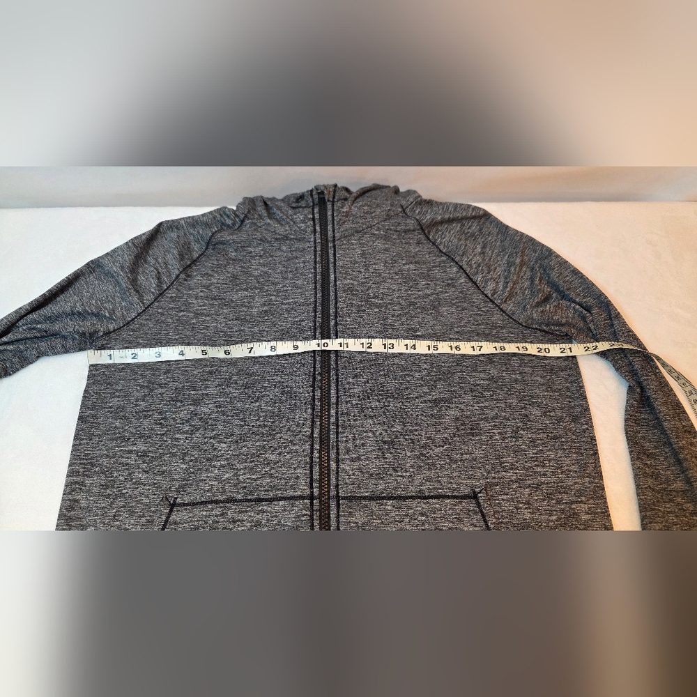 Athleta Heather Gray Lightweight Performance Zip … - image 6